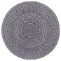 Kusový koberec Twin-Wendeteppiche 105476 Night Silver kruh 100 × 100 cm priemer - Koberec