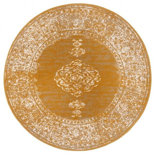 Kusový koberec Gloria 105518 Mustard kruh 160 × 160 o cm - Koberec - Main image
