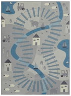 Dětský koberec Adventures 105540 Mouse Blue 120 × 170 cm - Koberec