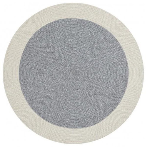 Kusový koberec Braided 105555 Grey Creme kruh 150 × 150 o cm - Koberec - Main image