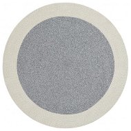 Kusový koberec Braided 105555 Grey Creme kruh - Koberec