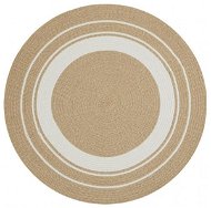 Kusový koberec Braided 105556 Creme Beige kruh 150 × 150 o cm - Koberec