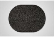 Kusový čierny koberec Eton ovál - Koberec