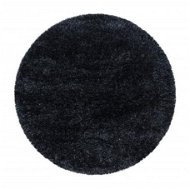 Kusový koberec Brilliant Shaggy 4200 Black kruh 80 × 80 o cm - Koberec