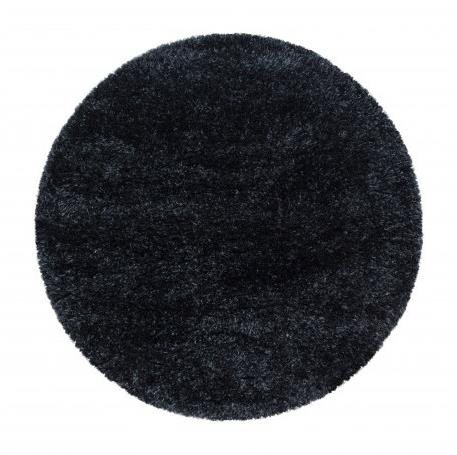 Kusový koberec Brilliant Shaggy 4200 Black kruh 120 × 120 o cm - Koberec - Main image