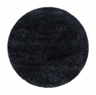 Kusový koberec Brilliant Shaggy 4200 Black kruh 160 × 160 o cm - Koberec