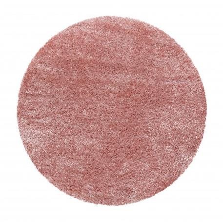 Kusový koberec Brilliant Shaggy 4200 Rose kruh 160 × 160 o cm - Koberec - Main image