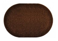 Kusový hnědý koberec Eton ovál 50 × 80 cm - Koberec