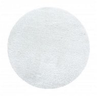 Kusový koberec Brilliant Shaggy 4200 Snow kruh - Koberec