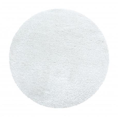 Kusový koberec Brilliant Shaggy 4200 Snow kruh 120 × 120 o cm - Koberec - Main image