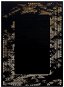 Kusový koberec Gloss 408C 86 glamour black/gold 120 × 170 cm - Koberec