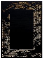 Kusový koberec Gloss 408C 86 glamour black/gold 120 × 170 cm - Koberec