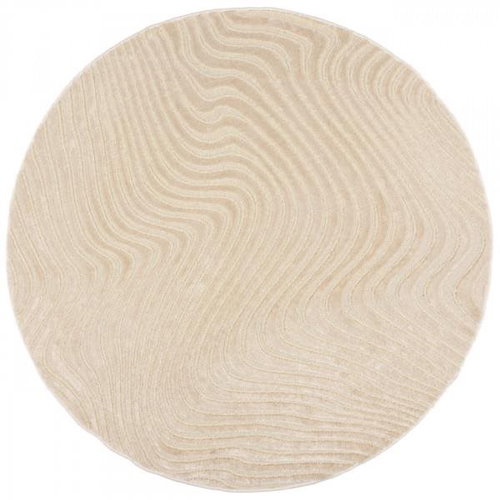 Kusový koberec Patna Channel Ivory kruh 160 × 160 o cm - Koberec - Main image