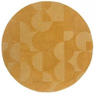 Kusový koberec Moderno Gigi Ochre kruh 160 × 160 cm - Koberec