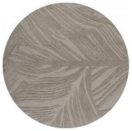 Kusový koberec Solace Lino Leaf Grey kruh 160 × 160 cm - Koberec