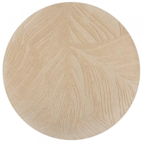 Kusový koberec Solace Lino Leaf Natural kruh 160 × 160 o cm - Koberec - Main image