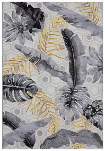 Kusový koberec Flair 105612 Gold Leaves Multicolored 80 × 165 cm - Koberec - Main image