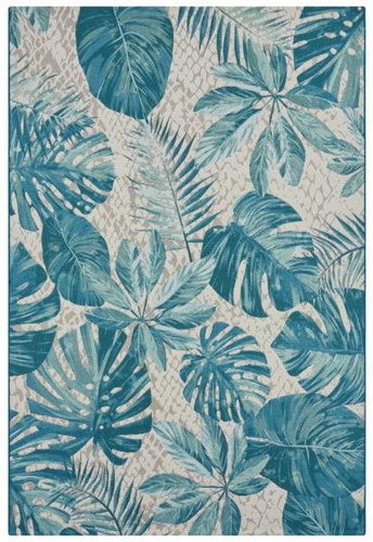 Kusový koberec Flair 105618 Tropical Leaves Turqouise 160 × 235 cm - Koberec - Main image