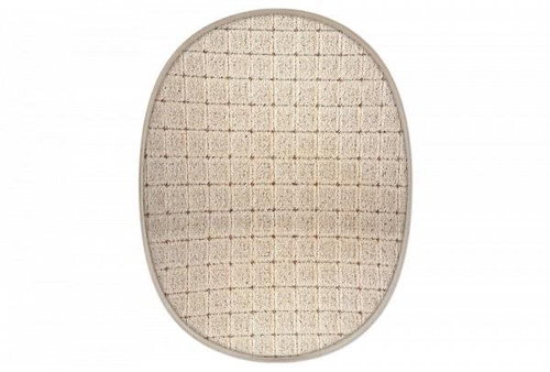 Kusový koberec Udinese béžový ovál 80 × 150 cm - Koberec - Main image