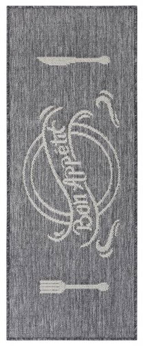 Běhoun Cucina Bon Appetit 105622 Grey Cream 92 × 150 cm - Koberec - Main image
