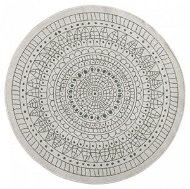 Kusový koberec Twin-Wendeteppiche 103103 creme grün kruh 100 × 100 o cm - Koberec