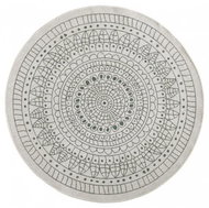 Kusový koberec Twin-Wendeteppiche 103103 creme grün kruh 100 × 100 o cm - Koberec