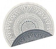 Kusový koberec Twin-Wendeteppiche 103143 creme grau kruh - Koberec