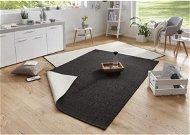 Kusový koberec Twin-Wendeteppiche 103096 schwarz creme 80 × 150 cm - Koberec
