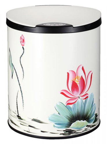 Tangless lotus stainless steel white sensor 9 l - Contactless Waste Bin - Main image