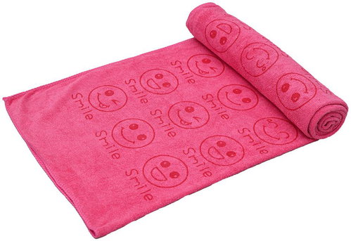 Simotex quick drying towel smiley pink - Bath Towel - Main image