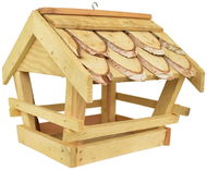 DOMMIO Krmítko pro ptáky břízové 25 × 30 × 26 cm - Krmítko pro ptáky