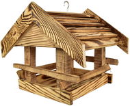 DOMMIO Krmítko pro ptáky opalované 25 × 26,5 × 30 cm - Krmítko pro ptáky
