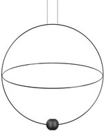 Lodes Elara Medium LED pendant luminaire 27 W, 60 cm, round, black - Ceiling Light