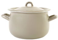 Olymp Klasik smaltovaný baněný s poklicí 16 cm 2,6 l Elegant Grey - Hrnec