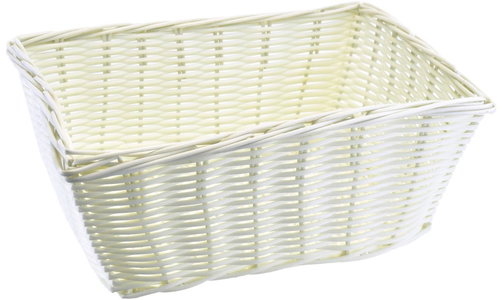 DOMMIO White rectangular scarf, 19 × 27 cm - Proofing Basket - Main image