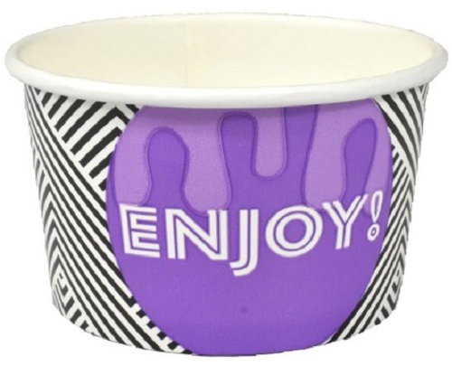 ideal pack® Paper ice cream cup 200 ml, diameter 92 mm - 50 pcs - Small Bowl - Main image