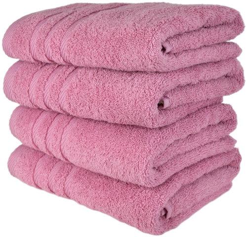 DOMMIO Market Set of terry towels 50 × 90 cm 4 pcs pink - Towel Set - Main image