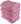 BerryHome Stripes Set of terry towels 50 × 90 cm 4 pcs pink
