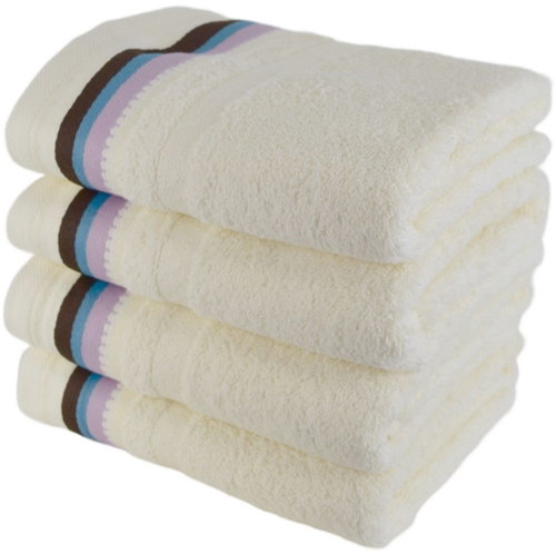 DOMMIO Italy Set of terry towels 50 × 90 cm 4 pcs cream - Towel Set - Main image