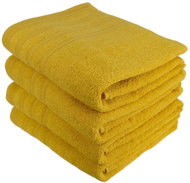DOMMIO Uni Set of terry towels 70 × 130 cm 4 pcs yellow - Towel Set