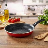 Metalac Granite induction, enamel pan 20 cm, red - Pan