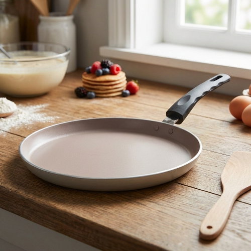 Metalac Magma, aluminium pancake griddle 25 cm, grey - Pan - Main image