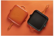 Hósse, Grill pan square, 28 × 28 cm, (HS K KTV), orange - Pan