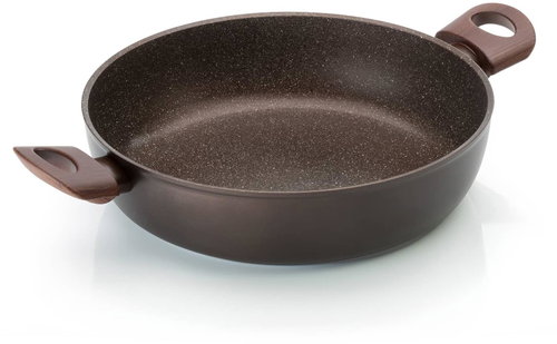 Mehrzer, Thick aluminium pan STONE 28 cm, without lid, 2 handles - Pan - Main image