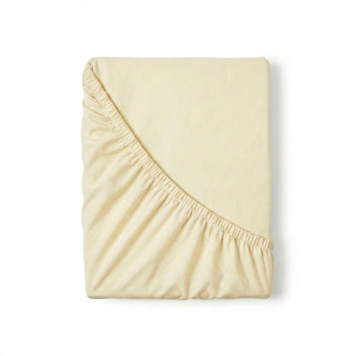 Kvalitex Satin sheet Luxury Collection 220 × 200 cm off-white - Bedsheet - Main image