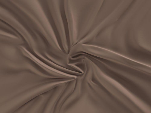 Kvalitex Satin sheet Luxury Collection 200 × 200 cm dark brown - Bedsheet - Main image