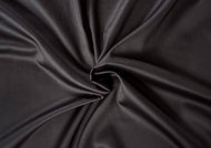 Kvalitex Satin sheet Luxury Collection 90 × 200 cm black Mattress height up to 15 cm - Bedsheet