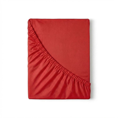 Kvalitex Satin sheet Luxury Collection 200 × 200 cm red - Bedsheet - Main image