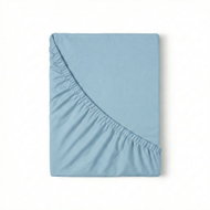 Kvalitex Jersey sheet with lycra 160 × 200 cm light blue - Bedsheet