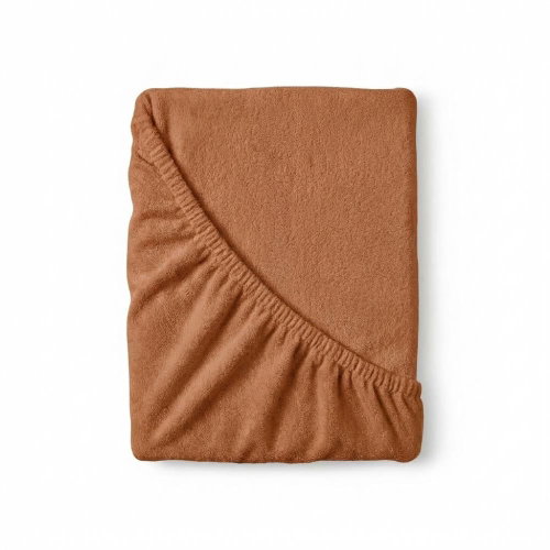 Kvalitex Terry sheet 200 × 200 cm beige - Bedsheet - Main image